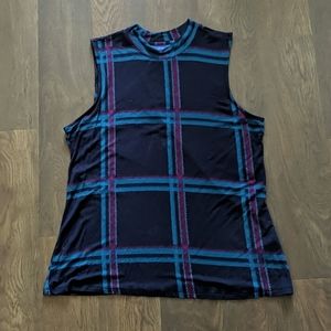 Apt. 9 sleeveless plaid top